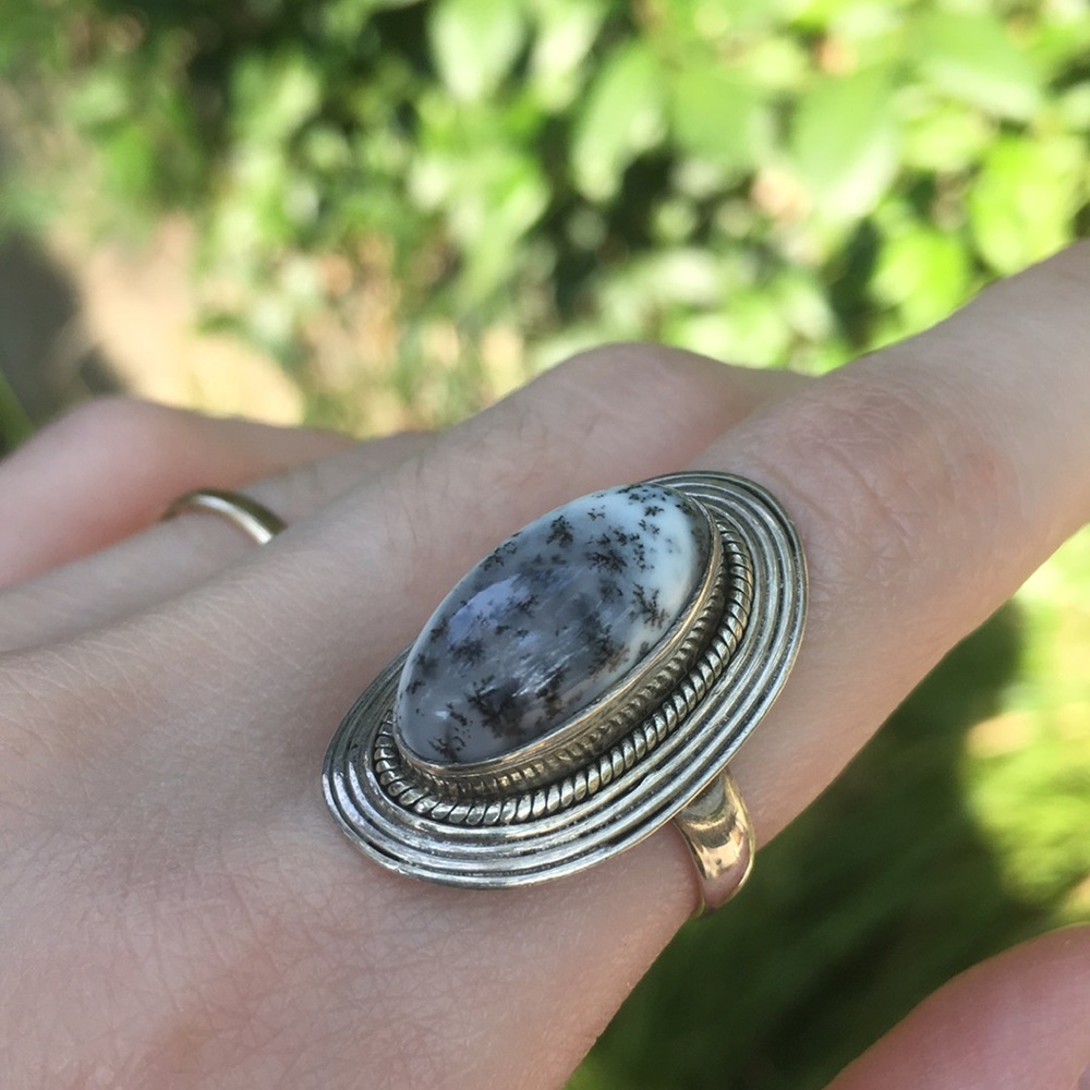 Dendritic Agate Ring - image 3